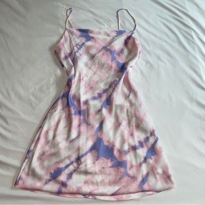 Pink/Purple Mini Slip Dress